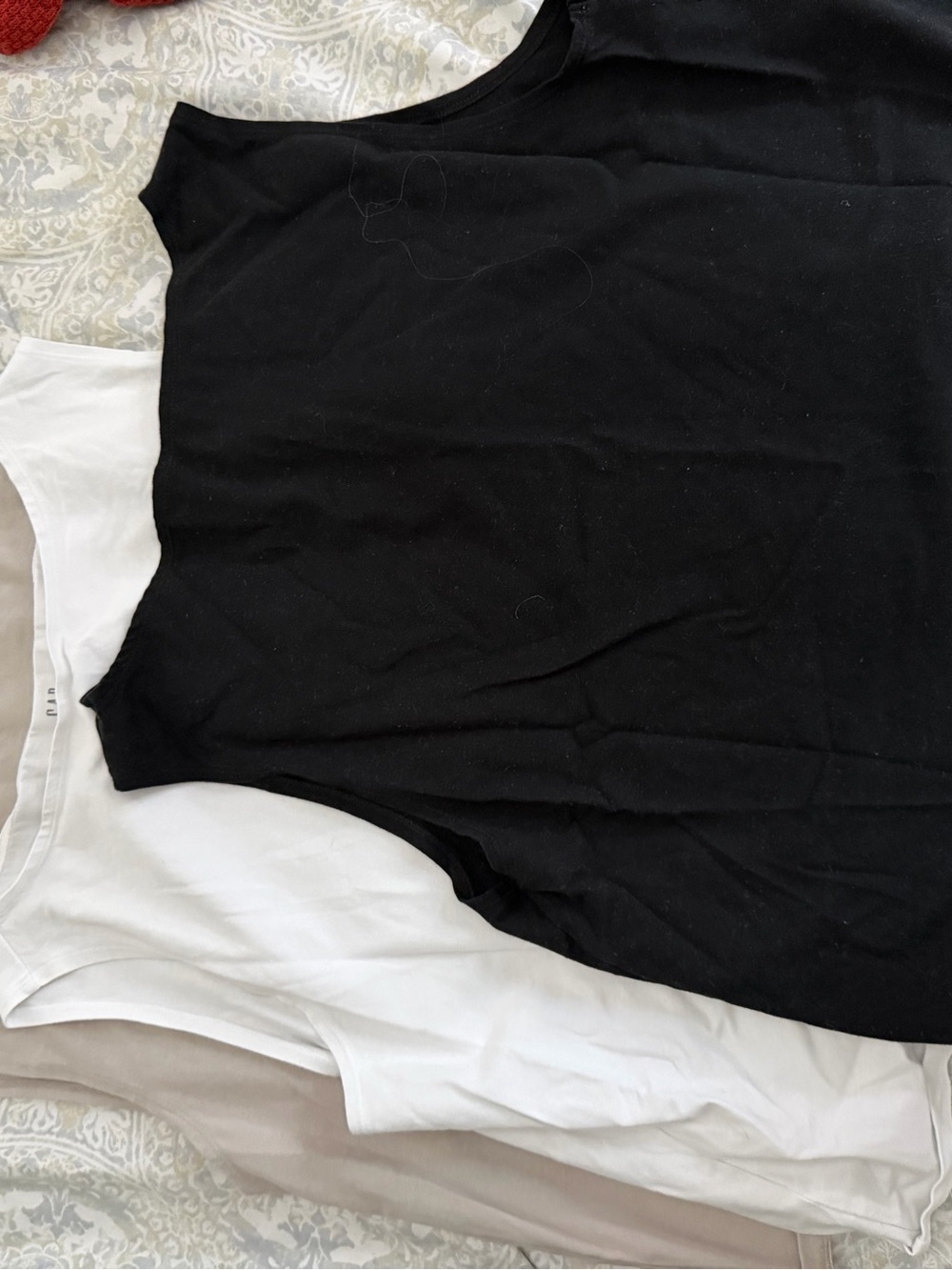 GAP bundle Black, Taupe & White Sleeveless Cotton Tank